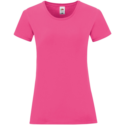 Abbigliamento Donna T-shirts a maniche lunghe Fruit Of The Loom Iconic Rosso