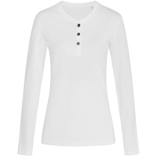 Abbigliamento Donna T-shirts a maniche lunghe Stedman Stars AB383 Bianco
