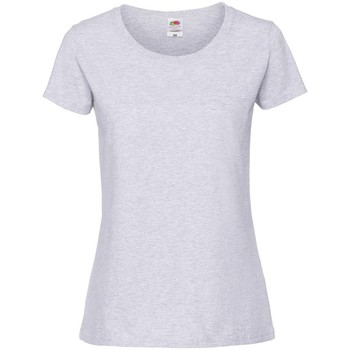 Abbigliamento Donna T-shirts a maniche lunghe Fruit Of The Loom SS424 Grigio
