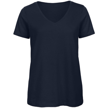 Abbigliamento Donna T-shirts a maniche lunghe B And C Organic Blu