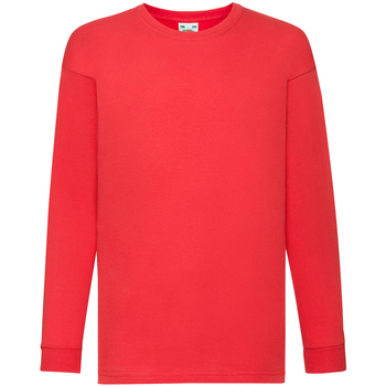 Abbigliamento Unisex bambino T-shirts a maniche lunghe Fruit Of The Loom 61007 Rosso