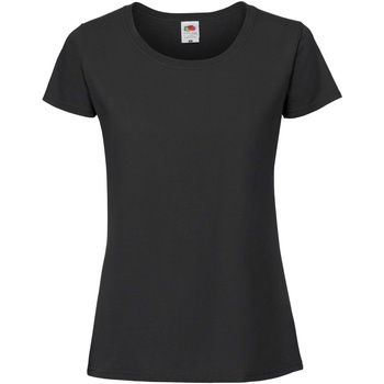 Abbigliamento Donna T-shirts a maniche lunghe Fruit Of The Loom 61424 Nero