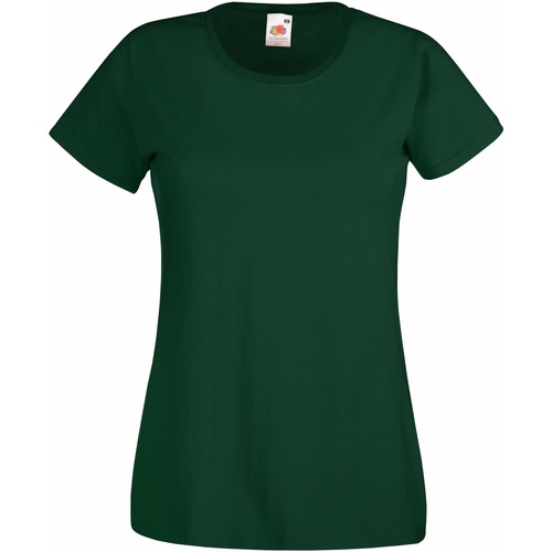 Abbigliamento Donna T-shirt maniche corte Fruit Of The Loom 61372 Verde