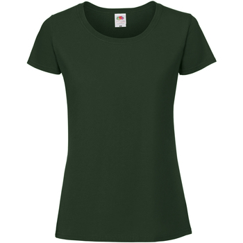 Abbigliamento Donna T-shirt maniche corte Fruit Of The Loom SS424 Verde