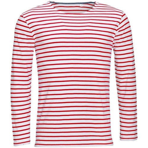 Abbigliamento Uomo T-shirts a maniche lunghe Sols 01402 Rosso