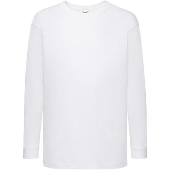 Abbigliamento Unisex bambino T-shirts a maniche lunghe Fruit Of The Loom 61007 Bianco