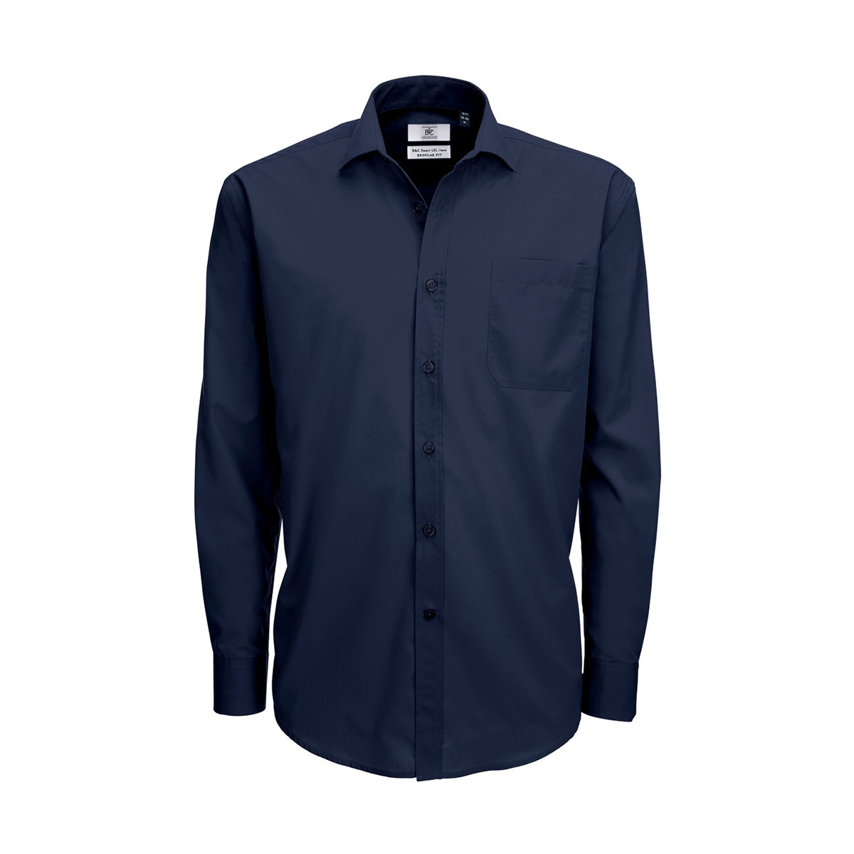 Abbigliamento Uomo Camicie maniche lunghe B And C SMP61 Blu