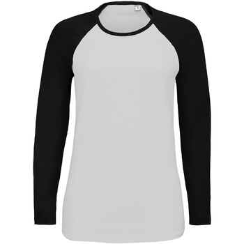 Abbigliamento Donna T-shirts a maniche lunghe Sols 02943 Nero