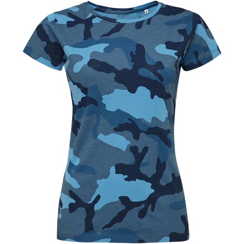 Abbigliamento Donna T-shirt maniche corte Sols 01187 Blu