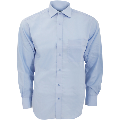 Abbigliamento Uomo Camicie maniche lunghe Kustom Kit KK116 Blu