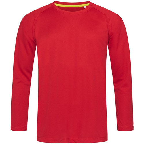 Abbigliamento Uomo T-shirts a maniche lunghe Stedman AB344 Rosso