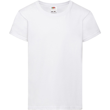 Abbigliamento Bambina T-shirt maniche corte Fruit Of The Loom Valueweight Bianco