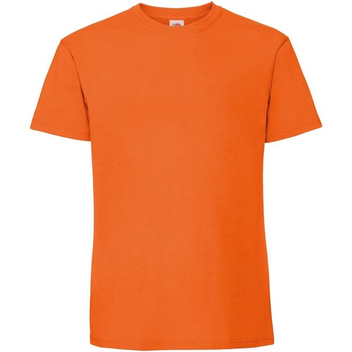 Abbigliamento Uomo T-shirts a maniche lunghe Fruit Of The Loom 61422 Arancio