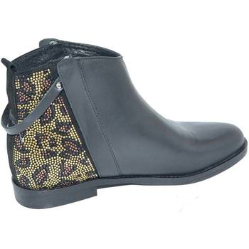 Image of Stivalitti Malu Shoes Scarpe Stivalitto donna vera pelle di nappa nera con zip laterale borc
