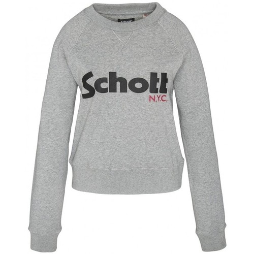 Abbigliamento Donna Felpe Schott Sweatshirt SW GINGER 1 W HEATHER GREY Grigio