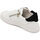 Scarpe Uomo Sneakers basse Malu Shoes Sneakers uomo bassa bianca zip cerniera in vera pelle stampa co Bianco