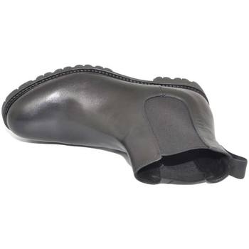 Image of Stivali Malu Shoes Scarpe Beatles uomo modello chelsea in vera pelle morbida nera spazzol