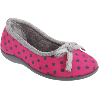 Scarpe Donna Pantofole Sleepers Polka Rosso