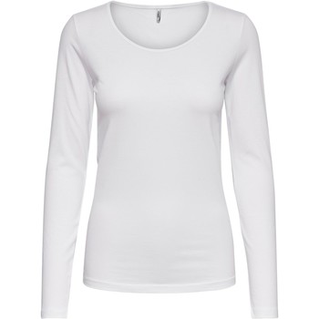 Abbigliamento Donna T-shirts a maniche lunghe Only 15204712 Bianco