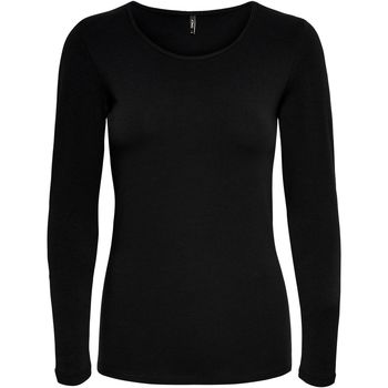 Abbigliamento Donna T-shirts a maniche lunghe Only 15204712 Nero