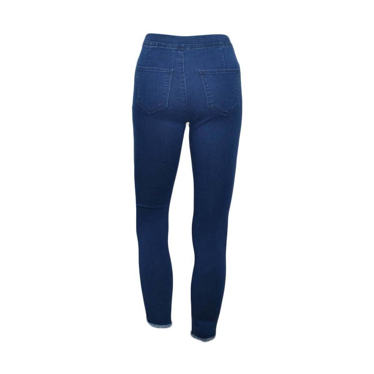 Abbigliamento Donna Jeans Malu Shoes Jeans donna slimfit high waist a vita alta lavaggio blu scuro s Blu