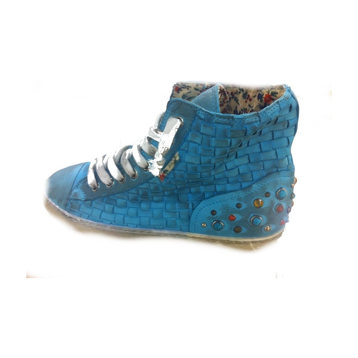Scarpe Donna Sneakers Yab You Are Brand  Blu