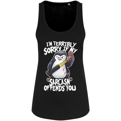Abbigliamento Donna Top / T-shirt senza maniche Psycho Penguin Sarcasm Nero