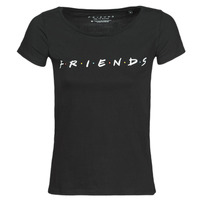 Abbigliamento Donna T-shirt maniche corte Yurban FRIENDS LOGO Nero