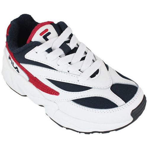 Scarpe Unisex bambino Sneakers Fila v94m jr white/navy/red Bianco