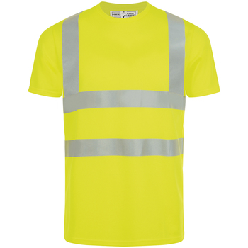Abbigliamento Uomo T-shirt maniche corte Sols MERCURE PRO VISIBLITY WORK Giallo
