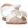 Scarpe Bambina Sandali Papanatas 8663Y Sandalo Bambina Bianco Bianco