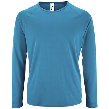 Abbigliamento Uomo T-shirts a maniche lunghe Sols SPORT LSL MEN Blu