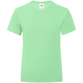 Abbigliamento Bambina T-shirts a maniche lunghe Fruit Of The Loom 61025 Verde