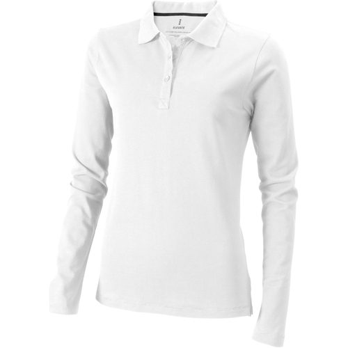 Abbigliamento Donna Polo maniche lunghe Elevate PF1822 Bianco