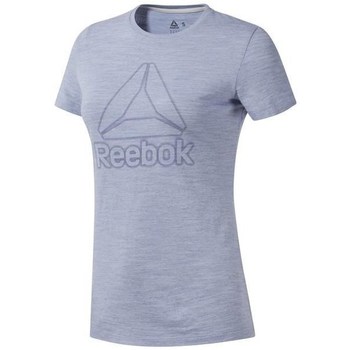 Abbigliamento Donna T-shirt maniche corte Reebok Sport TE Marble Logo Tee Grigio