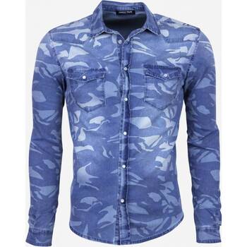 Abbigliamento Uomo Camicie maniche lunghe Daniele Volpe 11808881 Blu