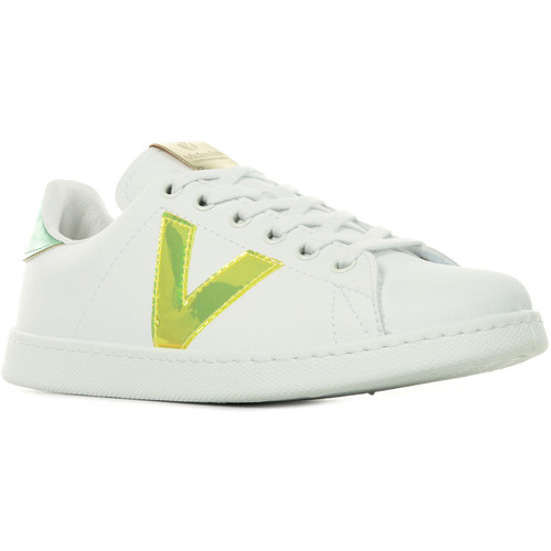 Scarpe Donna Sneakers Victoria Tenis Hologramme Bianco
