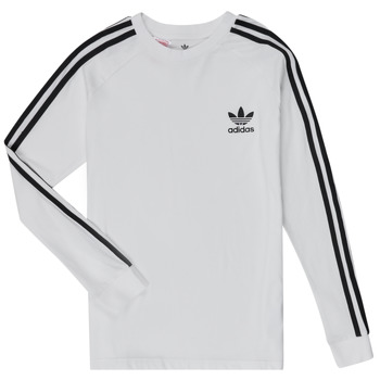 Abbigliamento Unisex bambino T-shirts a maniche lunghe adidas Originals 3STRIPES LS Bianco