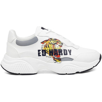 Scarpe Uomo Sneakers basse Ed Hardy - Insert runner-tiger-white/multi Bianco