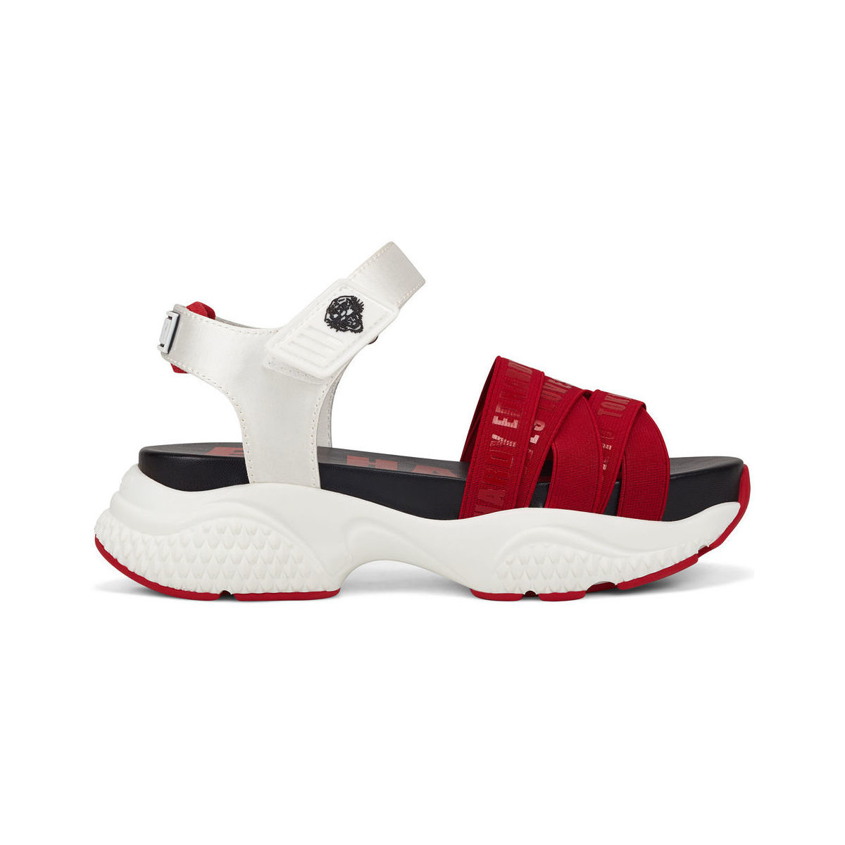 Scarpe Donna Sandali Ed Hardy Overlap sandal red/white Rosso