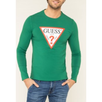 Abbigliamento Uomo T-shirts a maniche lunghe Guess M01I72-J1300 Verde