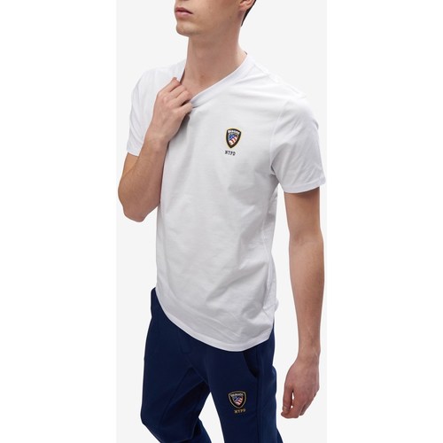 Abbigliamento Uomo T-shirt maniche corte Blauer 20SBLUH02176-004547 Bianco