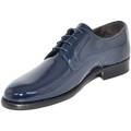 Image of Classiche basse Malu Shoes Scarpe Scarpe uomo stringate classiche 014 in vernice blu made in ital