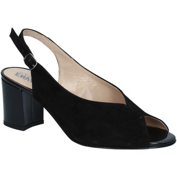 Enval 5257433 Sandalo scarpe tacco camoscio donna nero Nero