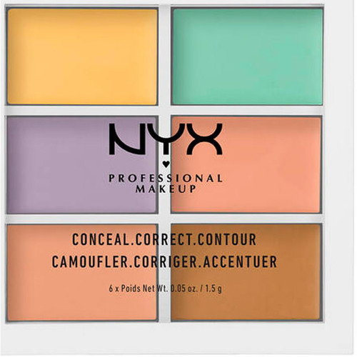 Bellezza Donna Fondotinta & primer Nyx Professional Make Up Conceal Correct Contour Palette 6 X 1,5 Gr 