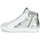 Scarpe Donna Sneakers alte Meline IN1363 Bianco / Argento