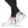 Scarpe Donna Sneakers alte Meline IN1363 Bianco / Argento