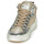 Scarpe Donna Sneakers alte Meline STRA5056 Beige / Oro