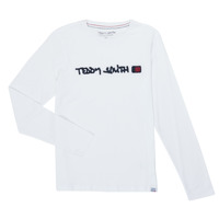 Abbigliamento Bambino T-shirts a maniche lunghe Teddy Smith CLAP Bianco