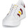Scarpe Sneakers basse adidas Originals TEAM COURT Bianco / Bordeaux / Giallo